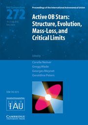 Active OB Stars (IAU S272) Structure, Evolution, Mass-Loss, and Critical Limits