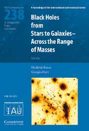 Black Holes (IAU S238) From Stars to Galaxies – Across the Range of Masses